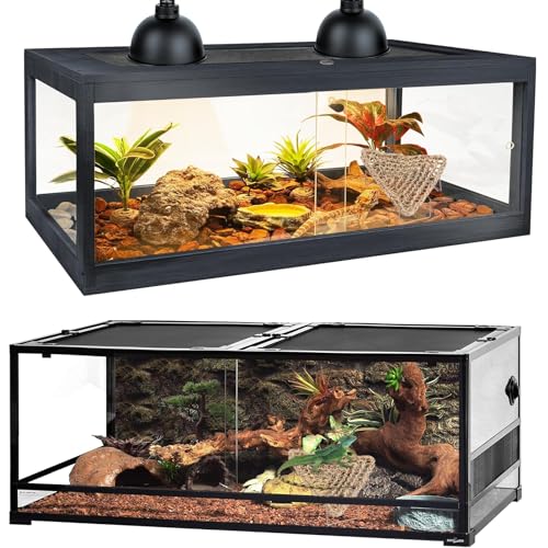 Bearded Dragon Hammock Bearded Dragon Accessories - Durable Reptile Basking Platform with Sturdy Metal Legs Bed for Lizards, Snakes Frogs Hermit Crabs - Terrarium Habitat Decor (Triangle, Small)