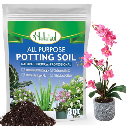 Halatool 3QT Indoor Potting Soil for Plants Orchid Potting Mix Garden Top Succulent Bonsai Soil for Aloe Vera Houseplants Flowers Vegetables & Herbs - size: 3 qt