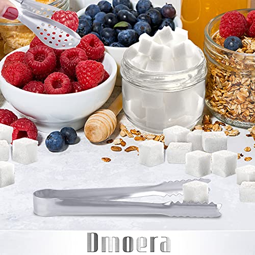 24 Pack Premium Small Serving Tongs,Dmoera Mini Stainless Steel Appetizer Tongs, 5 Inch(12.7cm) - size: 5 inch