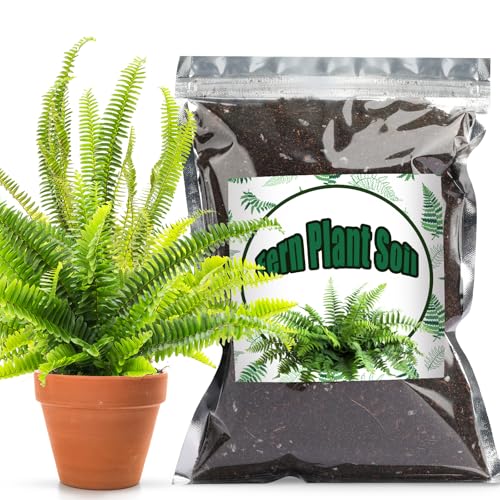 Doter Potting Soil Mix for Fern 10qt, Custom Hand Blended Mixture Suitable for Indoor/Outdoor Potted Fern Plant - size: 10qt