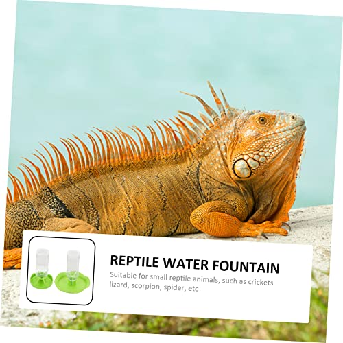 POPETPOP 2Sets Reptile Water Feeders Water Dishes for Turtles Geckos Snakes Lizards Pet Food Holders for Daily Use Easy to Maintain