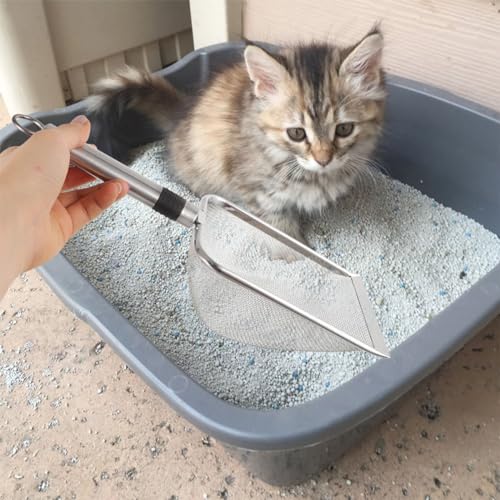 POPETPOP Pet Reptile Litter Scoop Shovel for Cleaning Reptile Waste for Terrariums and Animal Substrates Comfortable Grip Handle Easy to Use
