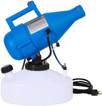 Electric ULV Portable Fogger Sprayer Machine 4.5L (1.2 Gallon) Cold Fogger Machine Spraying Distance 30ft for Home, Hotel, Church, School, Yard