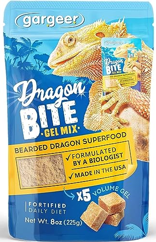 Gargeer 8oz Bearded Dragon Food. Complete Gel Diet for Both Juveniles and Adults. Proudly Made in The USA, Using Premium Ingredients, Fortified Gourmet Formula. Enjoy! - size: 8 Ounce (Pack of 1)