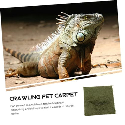 balacoo Sized Reptile Carpet Mat for Tortoise Bedding Reptile Cage Liners Lizard Carpet Mat Easy to Clean