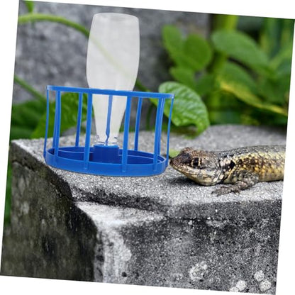 balacoo Automatic Reptile Water Dispenser and Food Dish for Tortoise and Lizard Large Reptile Water Bowl Reservoir for Tank Accessories