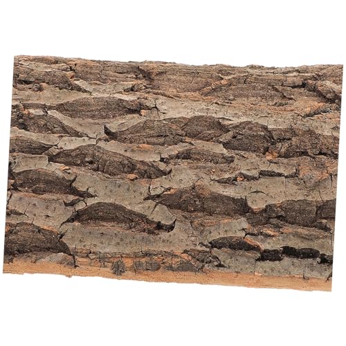 balacoo 2Pcs Cork Bark Background for Reptiles Natural Climbing Wall Backdrop for Terrarium Decor Enhances Habitat for Turtles Chameleons Snakes and More