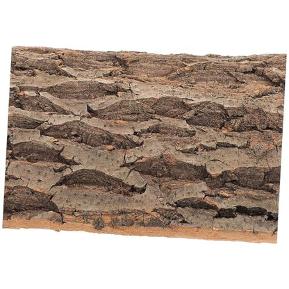 balacoo 2Pcs Cork Bark Background for Reptiles Natural Climbing Wall Backdrop for Terrarium Decor Enhances Habitat for Turtles Chameleons Snakes and More