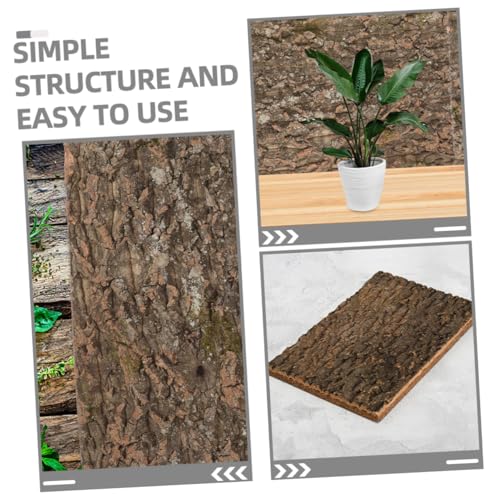 Terrarium Background Natural Tree Bark Backdrop for Reptile Tanks Aquariums Cork Bark Climbing Mat Delicate Habitat Decoration Creates Lifelike Environment for Reptiles
