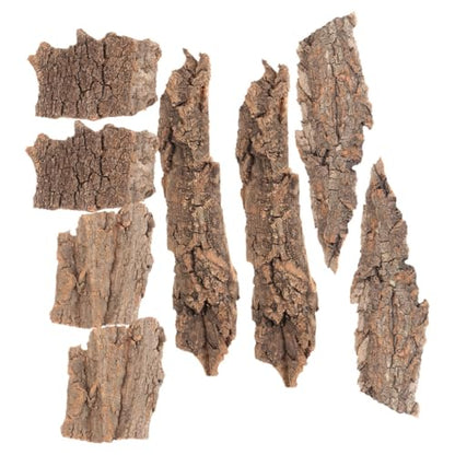8pcs Natural Reptile Tree Bark Decor for Terrarium Safe Wear-Resistant Background for Lizard Gecko Snake Enclosures Aquatic Reptile Environments - size: 23.00X7.50X1.00CM