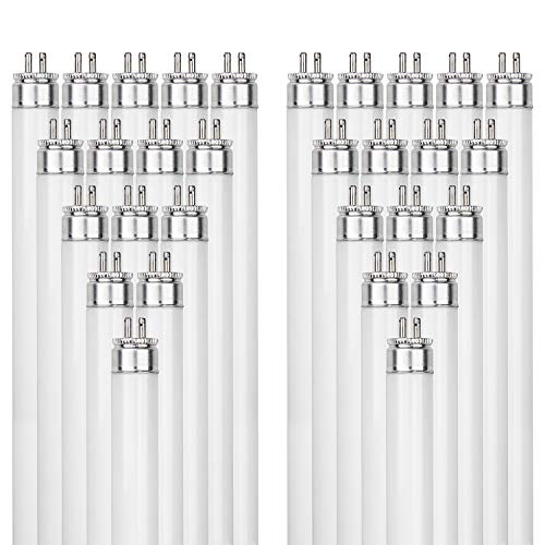 Sunlite 30420 F39T5/835/HO 34-Inch T5 Linear Fluorescent Lamp, 39 Watts, 3100 Lumens, 3500K Neutral White, Miniature G5 Bi-Pin Base, ROHS Compliant, High Performance Straight Tube, 40 Pack - color: 3500k, style: 39 watts (34-Inch)