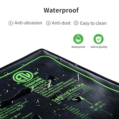 4in1 Seedling Heat Mat,Warm Hydroponic Heating Pad for Indoor Seed Starting,Brewing and Greenhouses,Durable Waterproof Germination Station Heat Mat (20" x 10"- Heat Mat) - style: 4in1-4PK-20" x 10"- Heat Mat