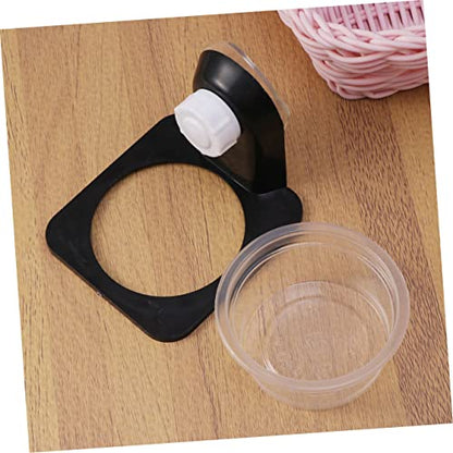 2pcs Black Reptile Feeding Bowl and Water Dish with Suction Cups Durable Pet Bowls for Tortoise Lizard and Other Reptiles Easy to Clean Space-Saving Design - size: Size 5