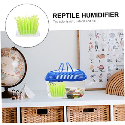 PRETYZOOM Turtle Cage Humidifier Simulation Plants Non-electric Reptile Box Humidifier for Enhanced Humidity and Environment for Tortoise Lizard and Snake Habitats