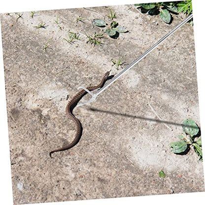 Stainless Steel Snake Catcher Clip Folding Grabber Tool for Garden Wildlife Lightweight Snake Tong Lock Easy to Use Crabs Eels and More