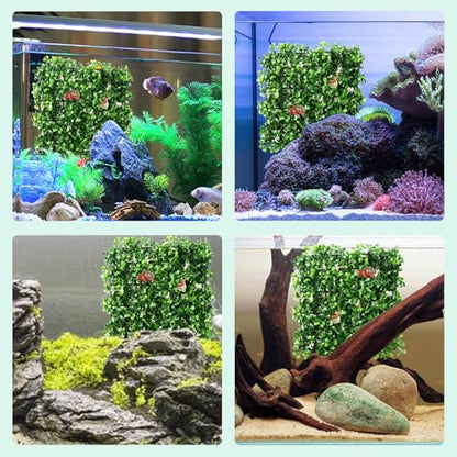Hermit Crab Climbing Wall Toys, 2 Pcs 10×10" Faux Grass Mat Climbing Wall for Reptile Tank, Gecko and Lizard Habitat Decor