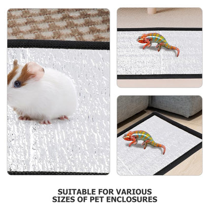Abaodam Reptile Heating Pad with Reflective Insulation Film Under Tank Heater Mat for Snakes Lizards Turtles and Geckos Essential Pet Accessory for Comfortable Enclosures