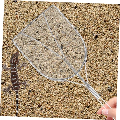 VICASKY Stainless Steel Reptile Sand Shovel Fine Mesh Filtering Scoop for Turtles Lizards Snakes and Geckos for Cleaning Substrate and Waste in Terrariums