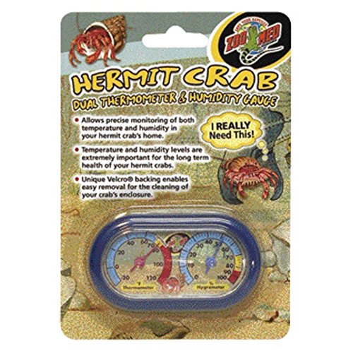 Zoo Med Hermit Crab Dual Thermometer and Humidity Gauge