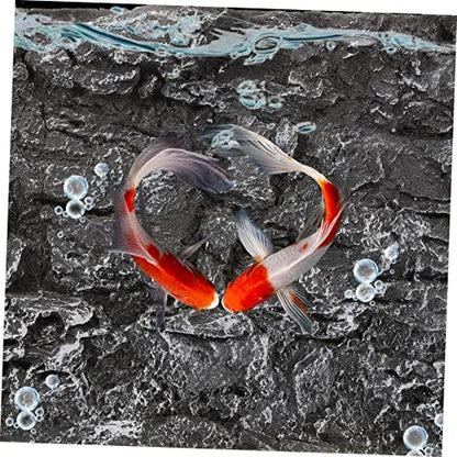 BESPORTBLE Terrarium Rock Decorative Panel 3D Aquarium Background Reptile Tank Fish Tank Background Fresh Chic Compact