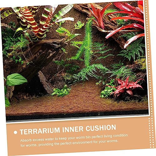 WOONEKY Bedding Carpet Liner for Reptiles Snakes Turtles and Lizards Washable and Reusable Substrate Cushion for Terrarium Environments