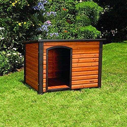 Precision Pet Products Extreme Outback Log Cabin Dog House, Small - color: Walnut/Dark Brown, size: Small, style: Extreme Outdoor Log Cabin