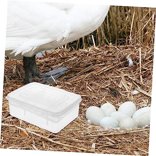 Toddmomy 16-Compartment Reptile Egg Incubator Tray 2-Pack Hatching Box for Gecko and Lizard Eggs Sturdy Plastic Breeding Box for PET Reptile Supplies