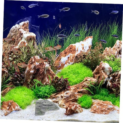 BESPORTBLE Turtle Basking Platform with Adjustable Height Realistic for Aquatic Turtles Easy to Install Floating Island Terrarium Decoration