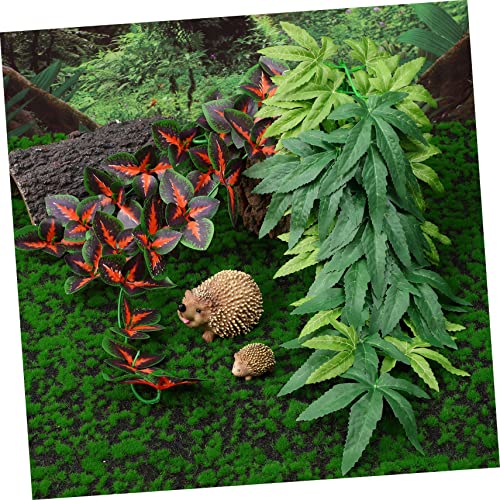 1set Reptile Plants with Suction Cups Artificial Hanging Vines for Terrarium Decor for Tanks and Habitats Adds Natural Touch to Reptile Environments 4pcs