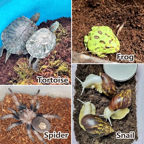 BNOSDM Reptile Soil Substrate,Natural Terrarium Bedding,Snake Bedding,Fluffy Reptile Tank Substrate for Tortoise Hermit Crab Tarantulas Lizards - color: 0.79gal