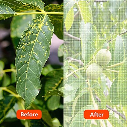 Alpurple Insect Bird Barrier Netting Mesh- 20 x 10 Feet Garden Bug Netting Plant Cover for Protect Plant Fruits Flower from Insect Bird Eating - color: 20 X 10 Ft
