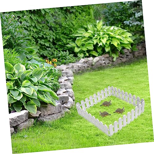 Tortoise Enclosure Outdoor 4 Pcs Pet Fences for Safe Pet Playpen Easy Install Plastic Fence Panels for Outdoor Tortoise Breeding 20.07 X 6.49 X 0.39 in