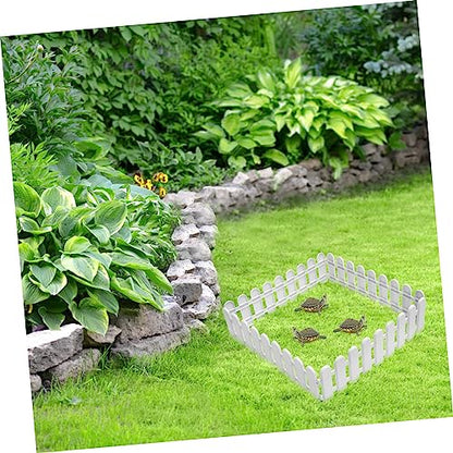 Tortoise Enclosure Outdoor 4 Pcs Pet Fences for Safe Pet Playpen Easy Install Plastic Fence Panels for Outdoor Tortoise Breeding 20.07 X 6.49 X 0.39 in