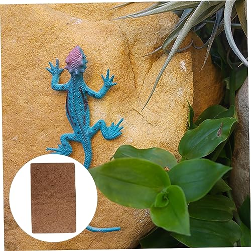 Toyvian 3pcs Climbing Pet Mat Substrate Liners Reptile Mat for Bearded Dragon Lizard Carpet Reptile Carpet Mat Terrarium Reptile Bed Mat Coconut Pads Coir Bedding Fiber Accessories Wooden