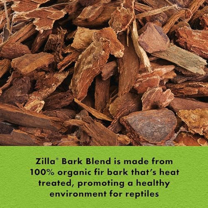 Zilla Bark Blend, Organic Fir Bark for Tropical and Forest Habitats, 24 Quarts - size: 24-Quart