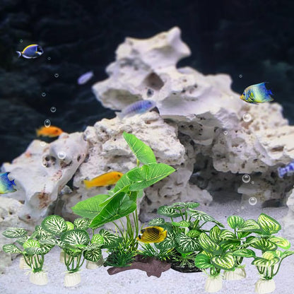 Betta Fish Tank Decor 12 Pack Silk Aquarium Plants for Aquarium Decoration and Pet Hiding