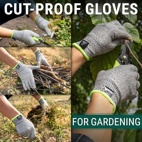 BeaverCraft Wood Carving Gloves CRG - Cutting Cut Resistant Gloves Level 5 for Whittling, Woodworking, Food Prep - color: Large