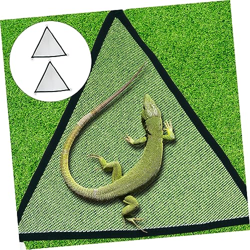 POPETPOP 2pcs Reptile Bearded Dragon Bed Hammocks Mesh Pet Lounger Basking Platform for Lizards Geckos Iguanas