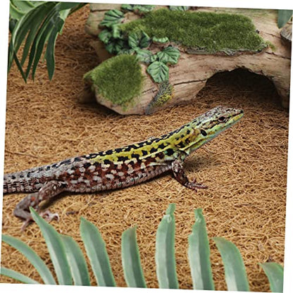 Reptile Carpet Natural Coconut Fiber Mat Washable Bedding Liner for Terrarium Use for Lizards Snakes and Tortoises Soft and Easy to Clean