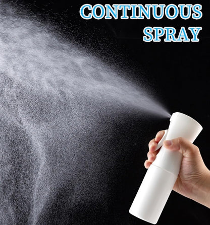 Misto Continuous Spray Bottle with Ultra Fine Mist - 6.8oz/200ml for Hair, Home Cleaning, Salons, Plants, Aromatherapy, and More - Hair Spray Bottle, Barber Accessories (2 Pack) (Blue white) - color: Blue white