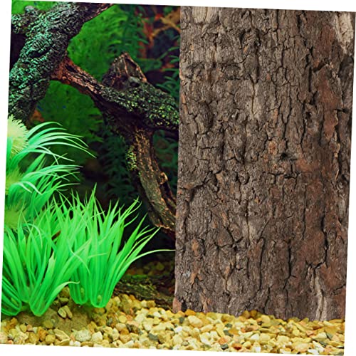 Happyyami Pet Fish Tank Landscaping Reptile Bark Fish Tank Decorations Reptile Background for Terrarium Decorative Background for Aquarium Terrarium Accessories Aquarium Decorative Board