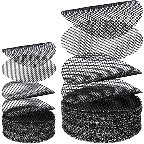 Shappy 200 Pcs Mesh for Plant Pot Drainage Screen 2 Inch 4 Inch Drainage Mesh Round Flower Pot Hole Grid Screen Cover Pad Bonsai Bottom Grid Mat Gardening Reusable Essentials for Prevent Soil Loss