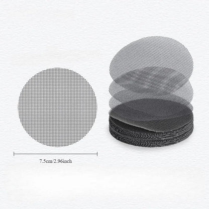 50 Pcs Round Mesh Plant Drainage Screens - Anti - Loss Protection for Effective Gardening and Lawn Care - color: 02 Black