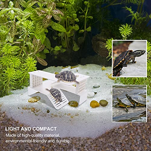 Toddmomy Turtle Terrace Floating Island Turtle Decor Reptile Climbing Platform Basking Platform