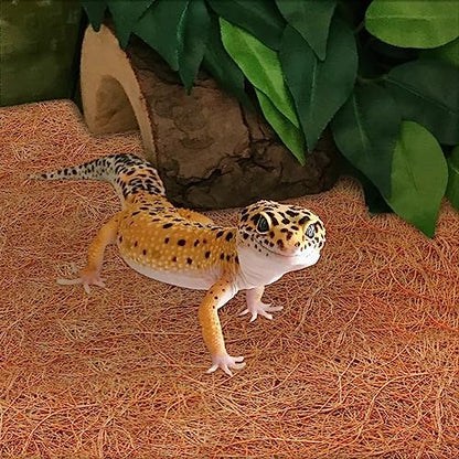 ZeeDix 3 Rolls Reptile Mat, 18 x 36 inches Natural Coconut Fiber Liner Mat Flooring Accessories for Reptile Tank - Bearded Dragon Tortoise Lizard Turtle Snake Leopard Gecko Substrate Bedding - size: 3 Pcs (18X36in)
