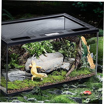 Abaodam Reptile Climbing Branch Toy for Terrarium Natural and Grapevine Wood Stand for Lizards Geckos and Pets Encourages Exercise and Coordination Fun Environment