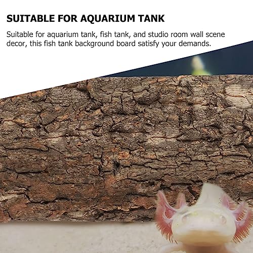 Ipetboom Reptile Cork Bark Background Natural Terrarium Decor for Reptile Habitat Safe Cork Bark Backdrop for Gecko Lizard Fish Tank Create Lifelike Environment