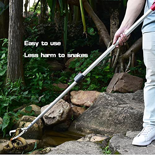 7.3ft Snake Catcher Tongs Grabber Professional Traps Stick Heavy Duty Auminum Alloy Pick-up Handing Tools