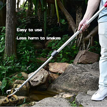 7.3ft Snake Catcher Tongs Grabber Professional Traps Stick Heavy Duty Auminum Alloy Pick-up Handing Tools