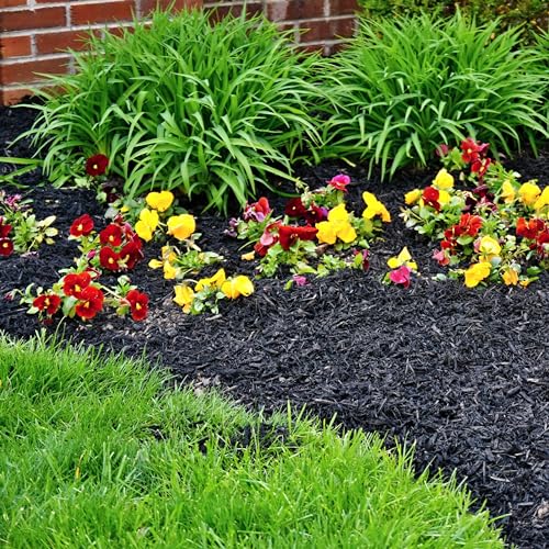 GARDENWISE Premium Black Wood Mulch for Landscaping, Gardens, Lawns, Potting Media, and Potted Plants (0.2 CF - 4.8 L - 5 QTS) - color: Black Wood Mulch, size: 0.2 CF - 4.8 L - 5 QTS